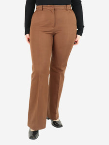 Joseph Brown wide-leg tailored trousers - size UK 12