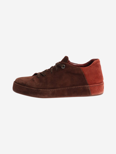 Brown suede trainers - size EU 39 Trainers Loro Piana 
