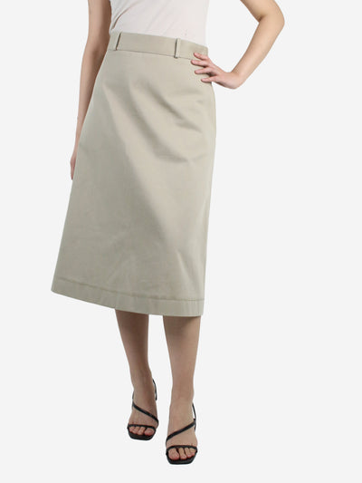Neutral Button up midi skirt - size UK 10 Skirts Bottega Veneta 