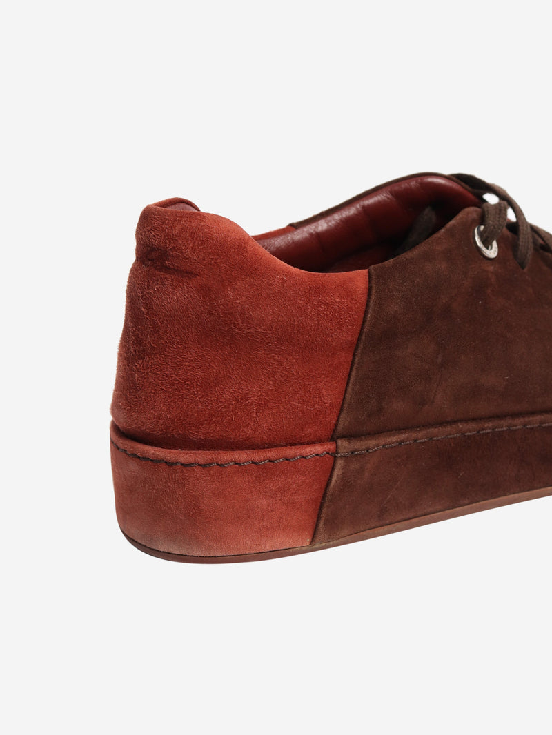 Brown suede trainers - size EU 39 Trainers Loro Piana 