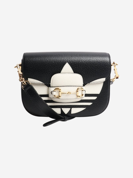 Black and white Horsebit 1955 leather bag product image