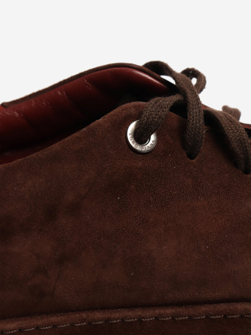 Brown suede trainers - size EU 39 Trainers Loro Piana 