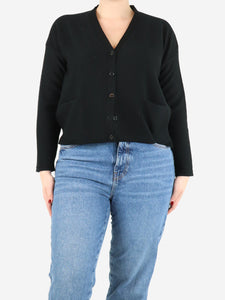 ME+EM Black wool pocket cardigan - size M