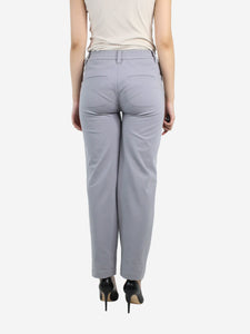 Brunello Cucinelli Grey elasticated waist joggers - size UK 8
