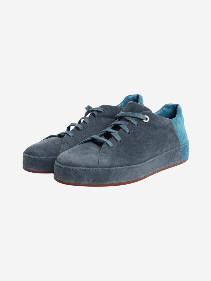 Blue suede trainers - size EU 39 Trainers Loro Piana 