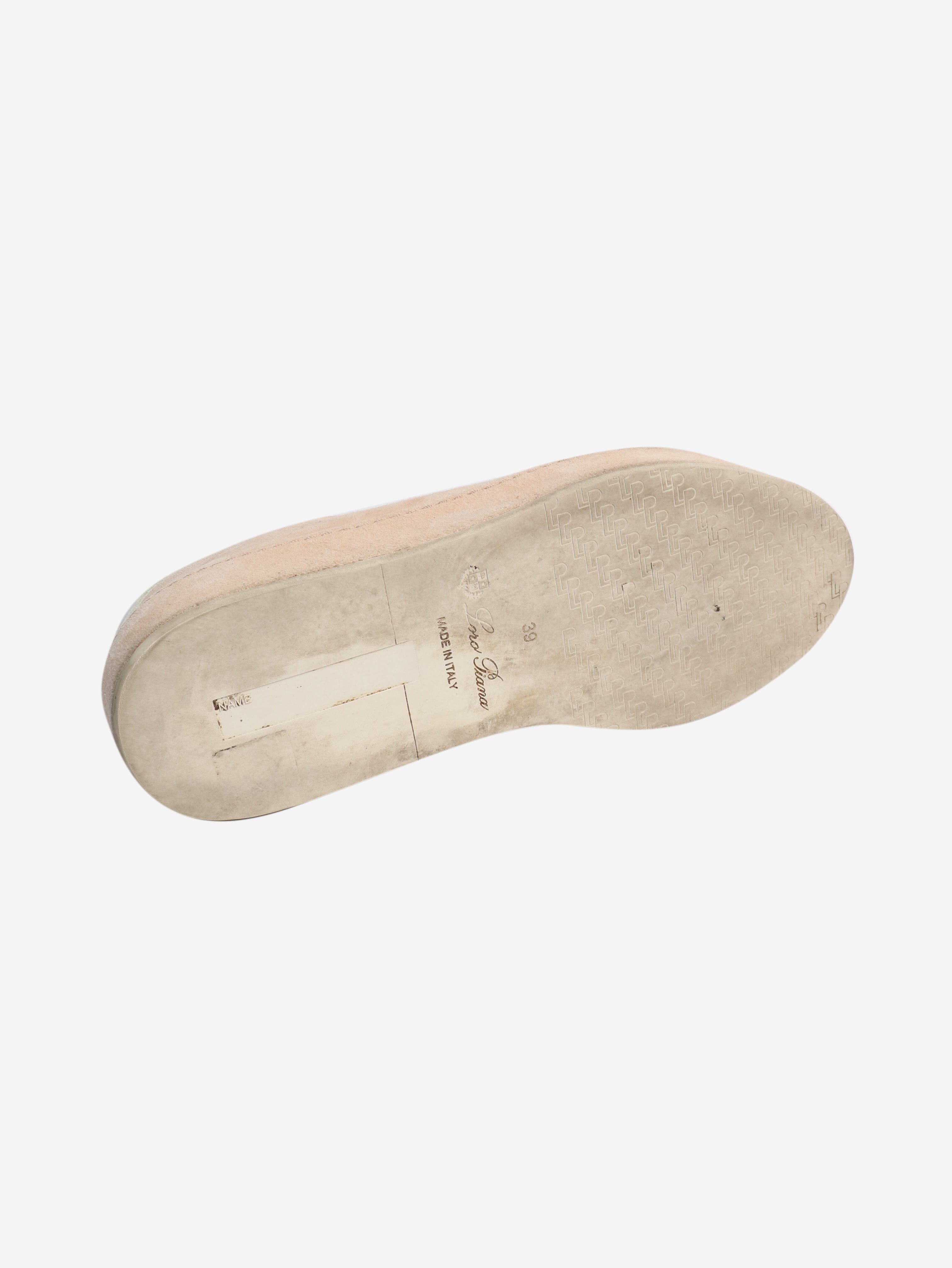 Blush suede trainers - size EU 39 Trainers Loro Piana 