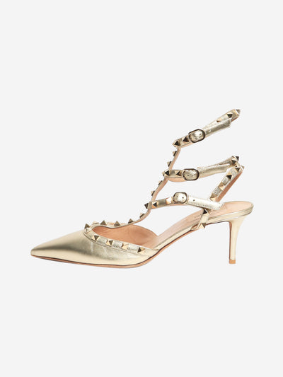 Gold Rockstud pumps - size EU 41 Heels Valentino 