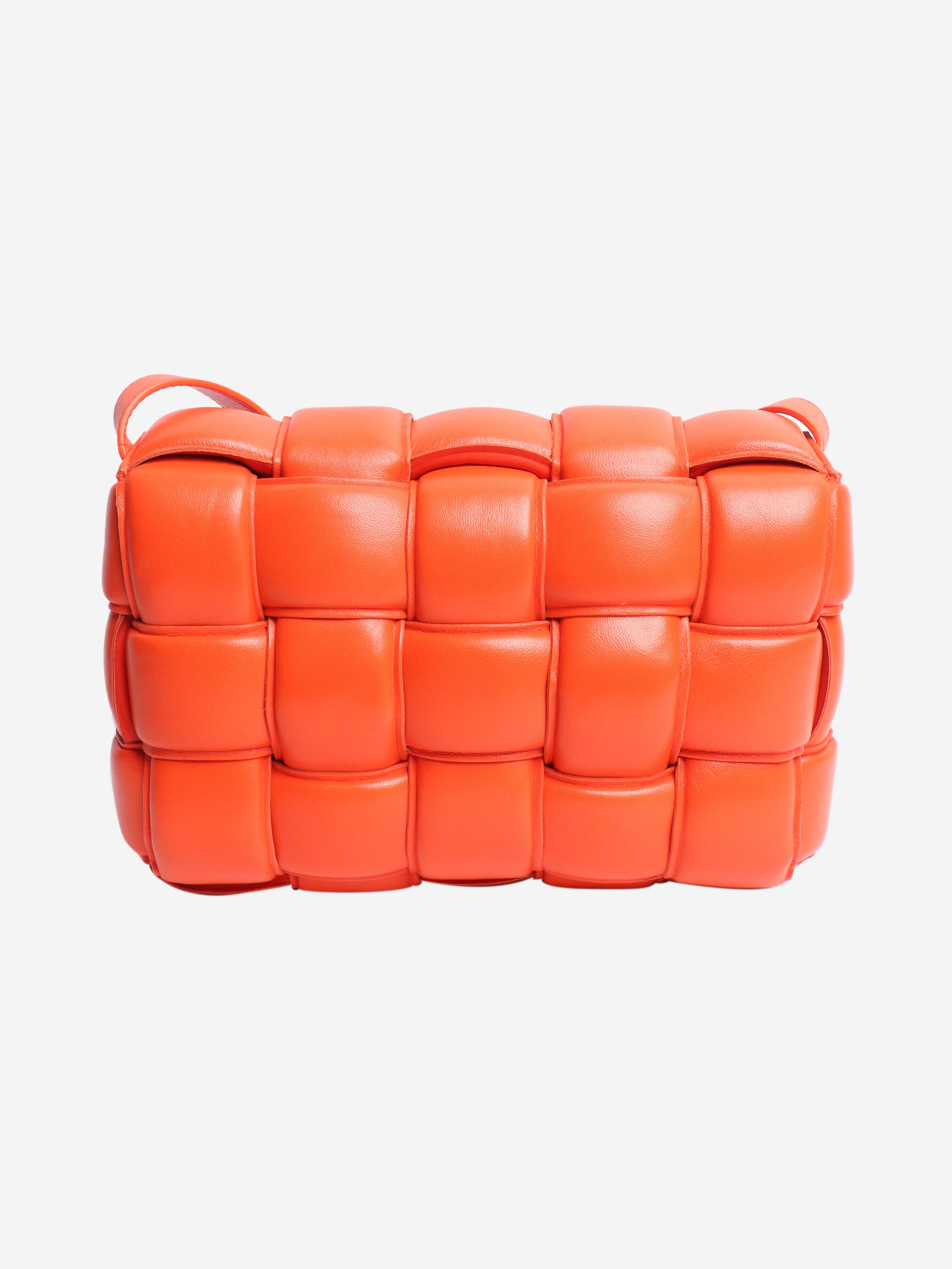 Bottega Veneta Orange padded Cassette crossbody bag Shoulder bags Bottega Veneta 