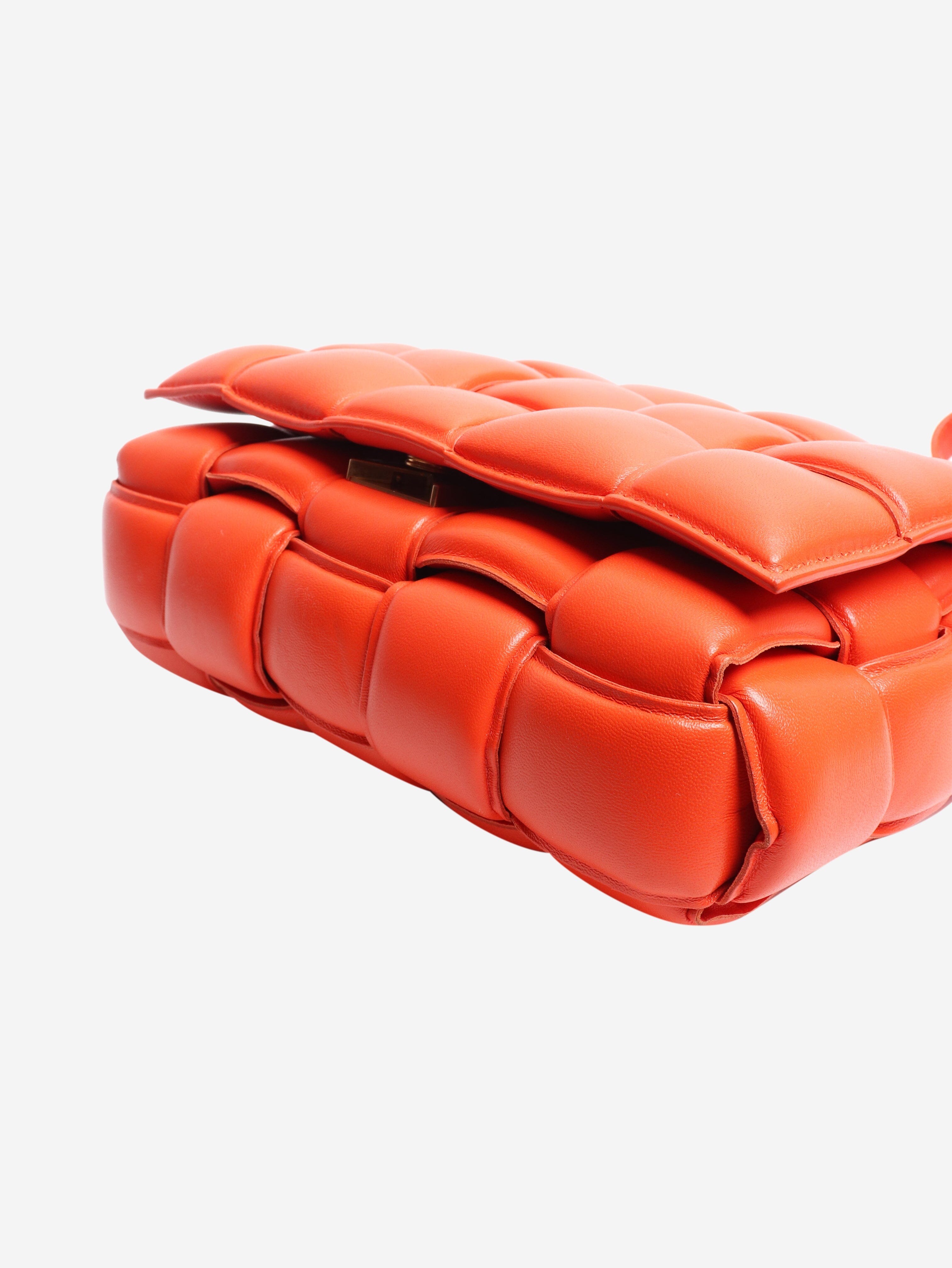 Bottega Veneta Orange padded Cassette crossbody bag Shoulder bags Bottega Veneta 