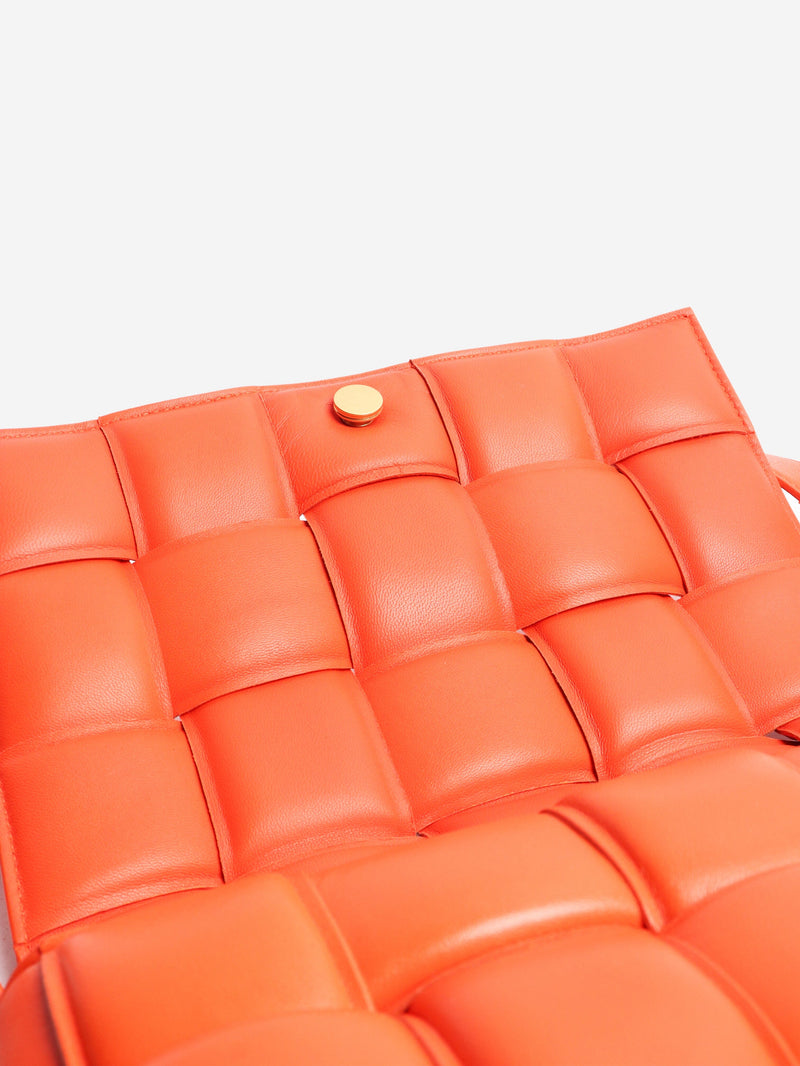 Bottega Veneta Orange padded Cassette crossbody bag Shoulder bags Bottega Veneta 