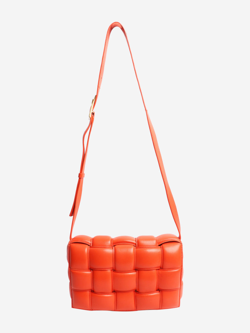 Bottega Veneta Orange padded Cassette crossbody bag Shoulder bags Bottega Veneta 