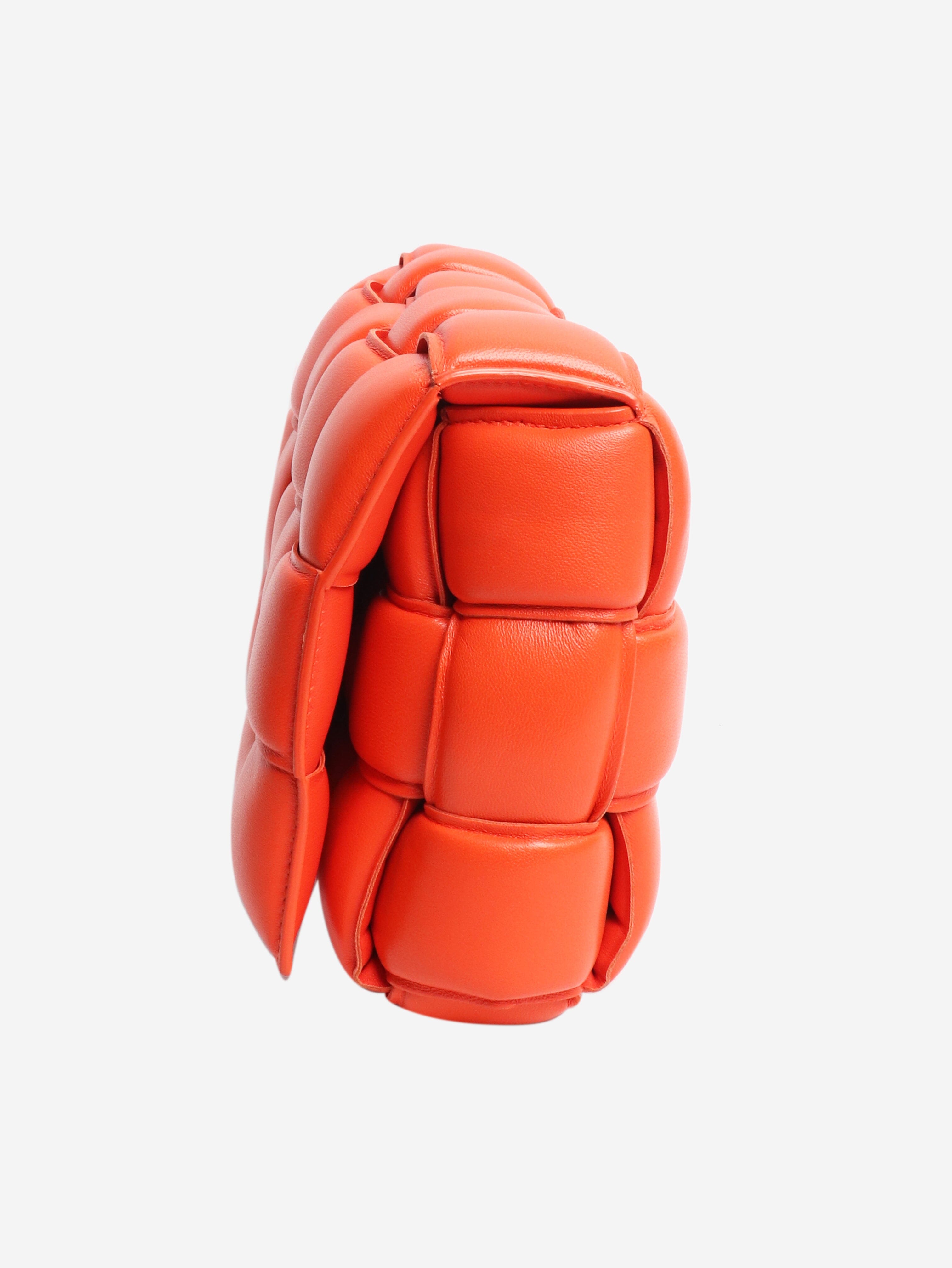 Bottega Veneta Orange padded Cassette crossbody bag Shoulder bags Bottega Veneta 