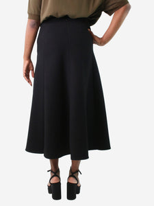 Celine Black A-line midi skirt - size FR 42