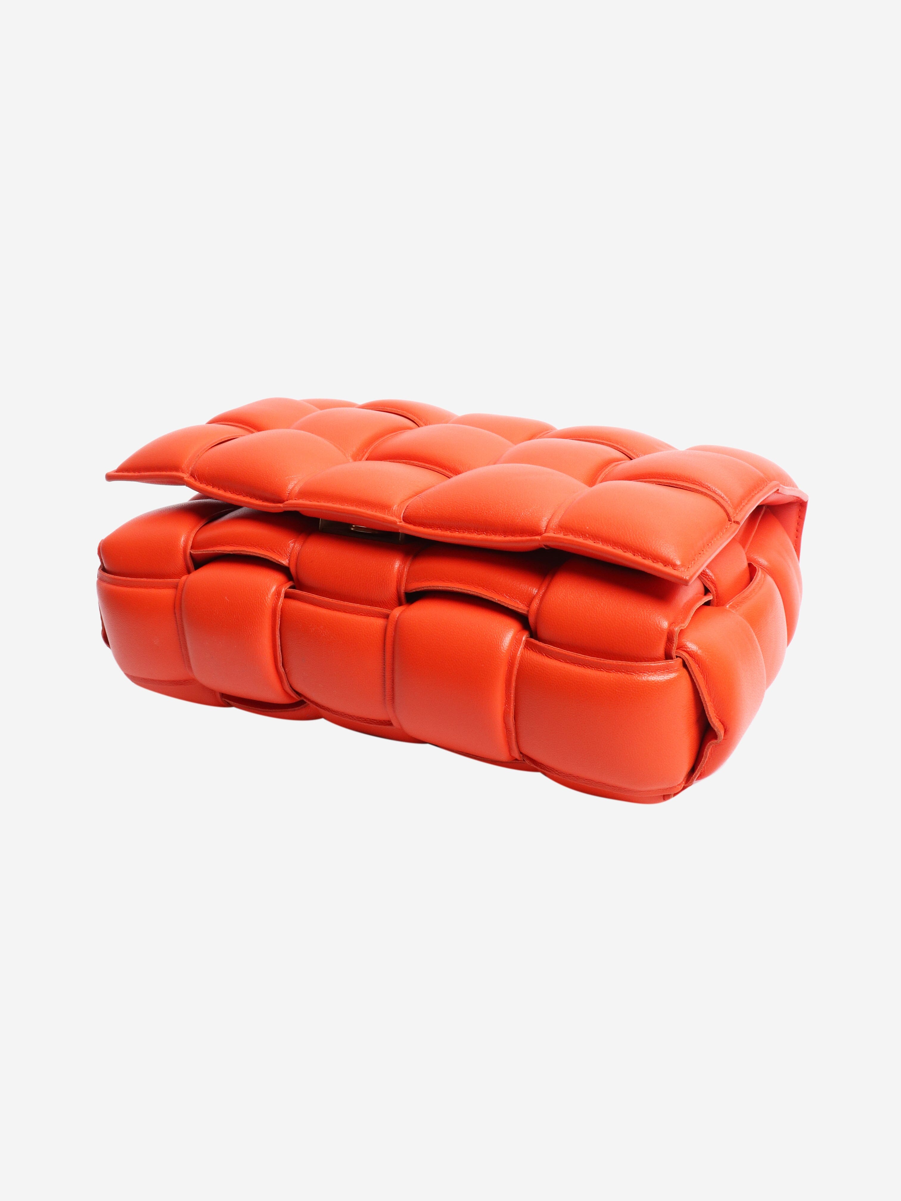 Bottega Veneta Orange padded Cassette crossbody bag Shoulder bags Bottega Veneta 
