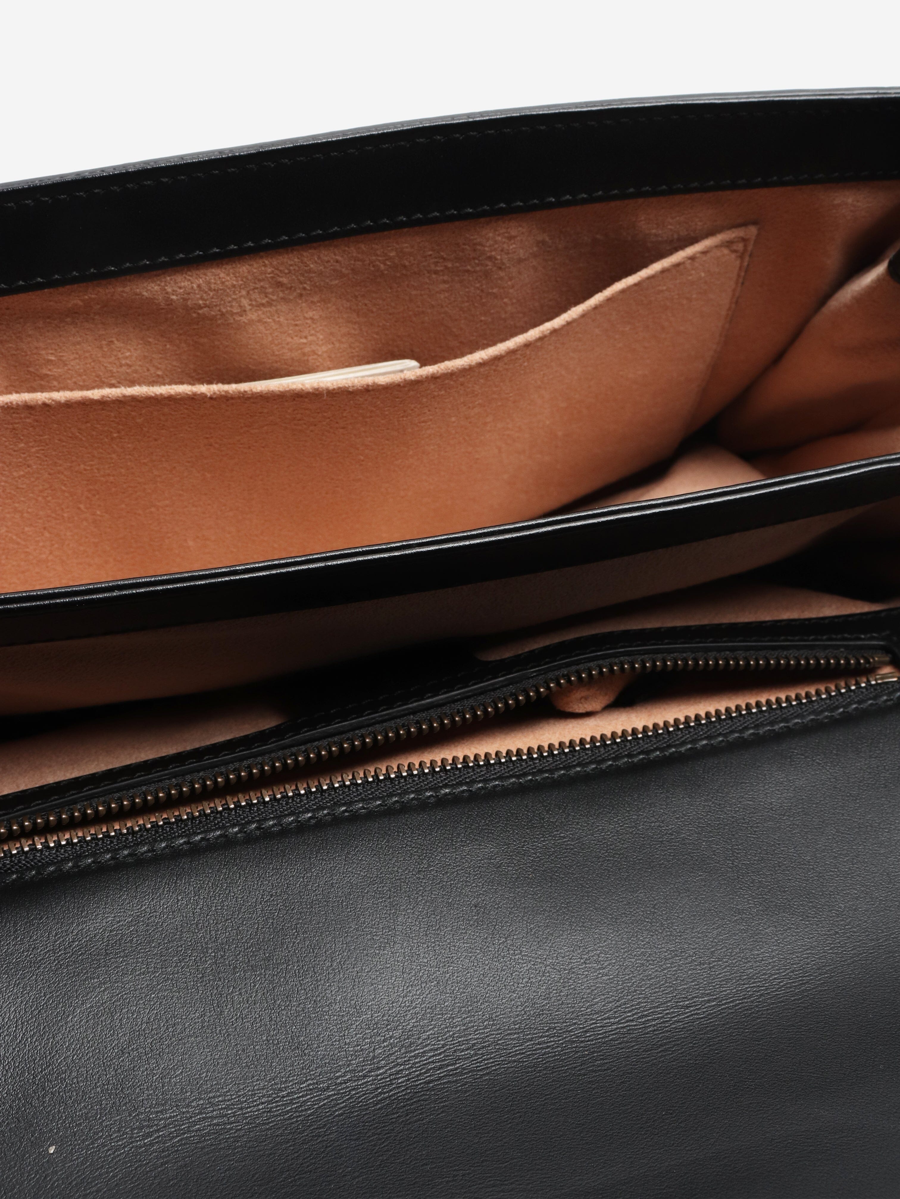 Black bejewelled Future leather chain shoulder bag Shoulder bags Gucci 