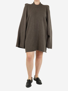 Rick Owens Brown cashmere oversized jumper - size M