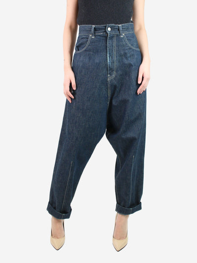 Blue drop-crotch jeans - size UK 10 Trousers Y's 