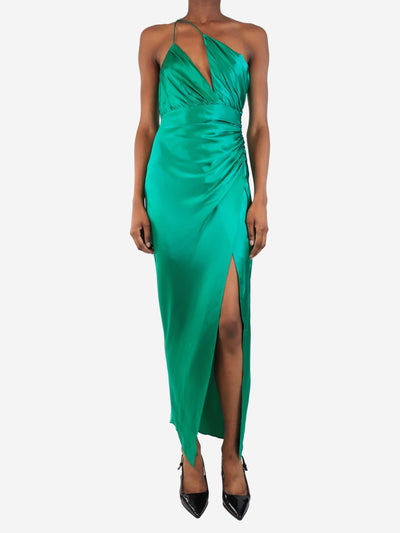 The Sei Green silk halterneck dress - size UK 6 Dresses The Sei 