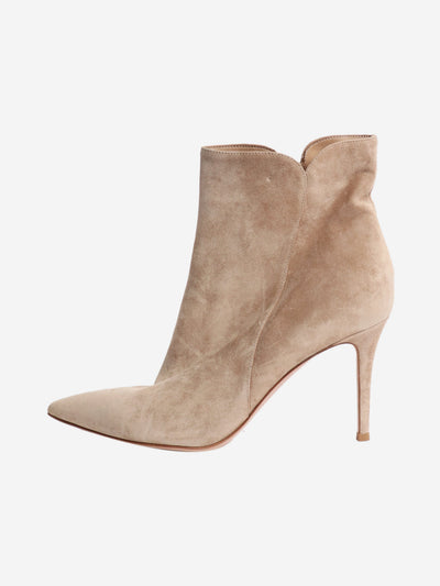 Beige suede ankle boots - size EU 39 Boots Gianvito Rossi 