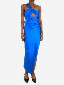 New Arrivals New Arrivals Blue printed mini dress - size UK 6
