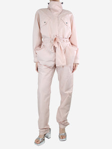Valentino Light pink belted jumpsuit - size UK 10