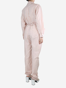 Valentino Light pink belted jumpsuit - size UK 10