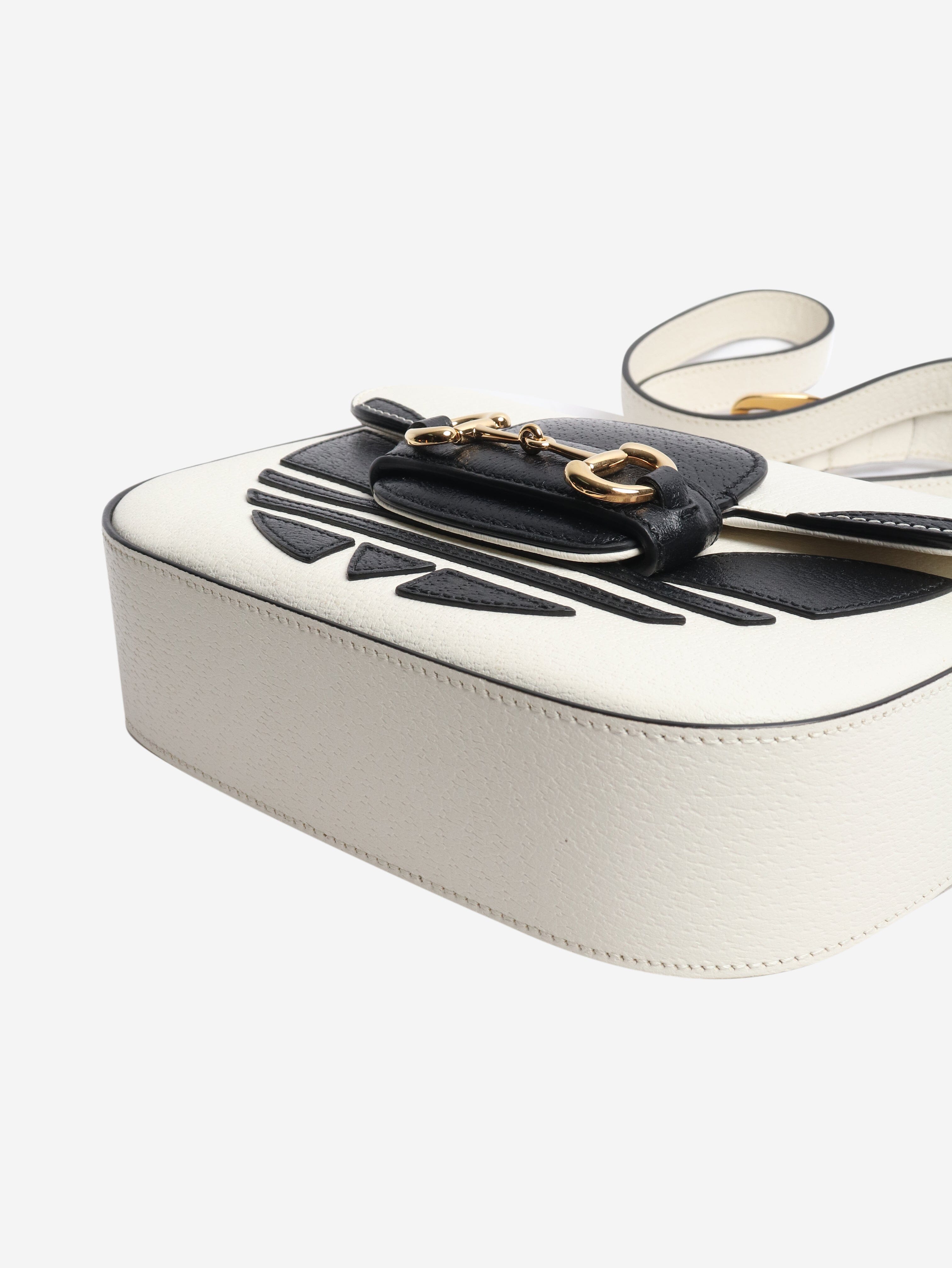 Black and white Horsebit 1955 shoulder bag Shoulder bags Gucci 