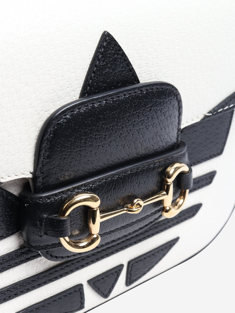 Black and white Horsebit 1955 shoulder bag Shoulder bags Gucci 