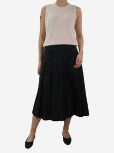 Moncler Black pleated skirt - size IT 44