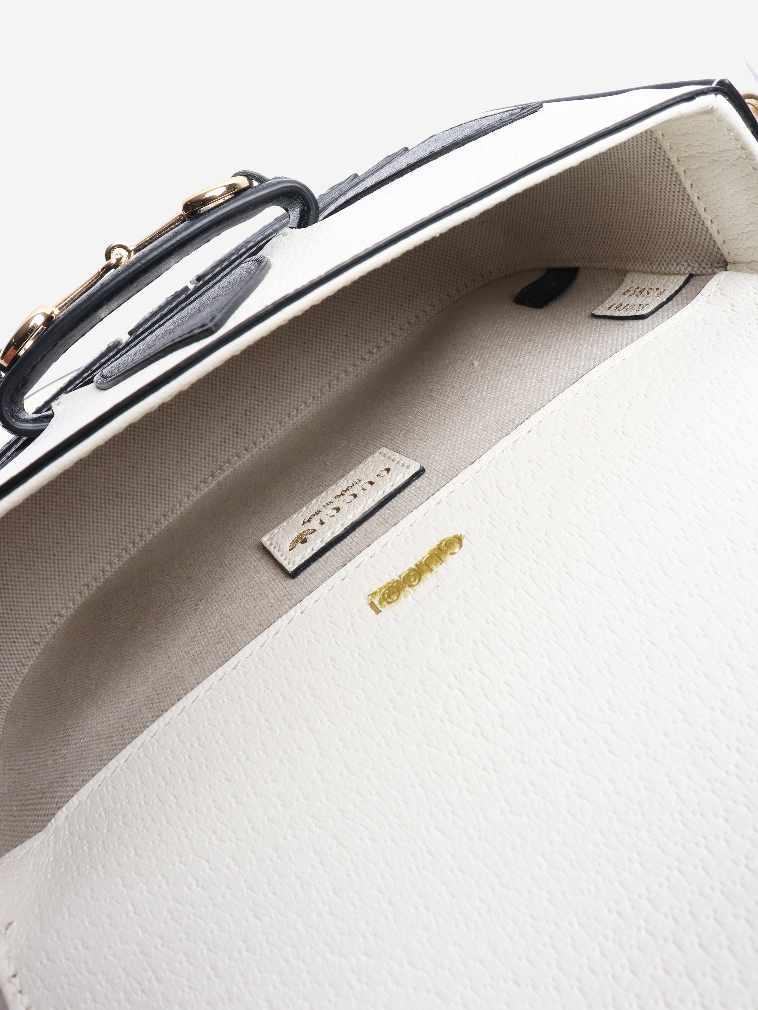 Black and white Horsebit 1955 shoulder bag Shoulder bags Gucci 