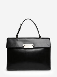 Black vintage 1996 leather top handle bag Top Handle Bags Prada 