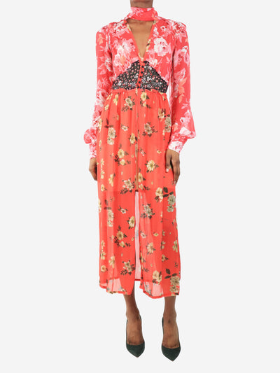 Red Beatriz floral midi dress - size XS Dresses The Attico 