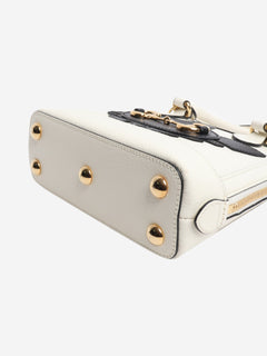 Black and white Horsebit 1955 top handle bag Top Handle Bags Gucci 
