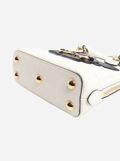 Black and white Horsebit 1955 top handle bag Top Handle Bags Gucci 