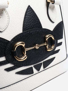 Black and white Horsebit 1955 top handle bag Top Handle Bags Gucci 