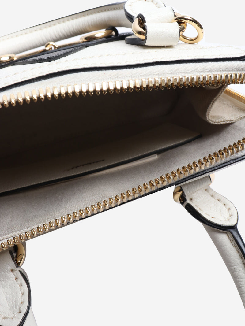 Black and white Horsebit 1955 top handle bag Top Handle Bags Gucci 