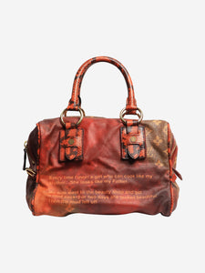 Louis Vuitton x Richard Prince Red and orange Man Crazy bag