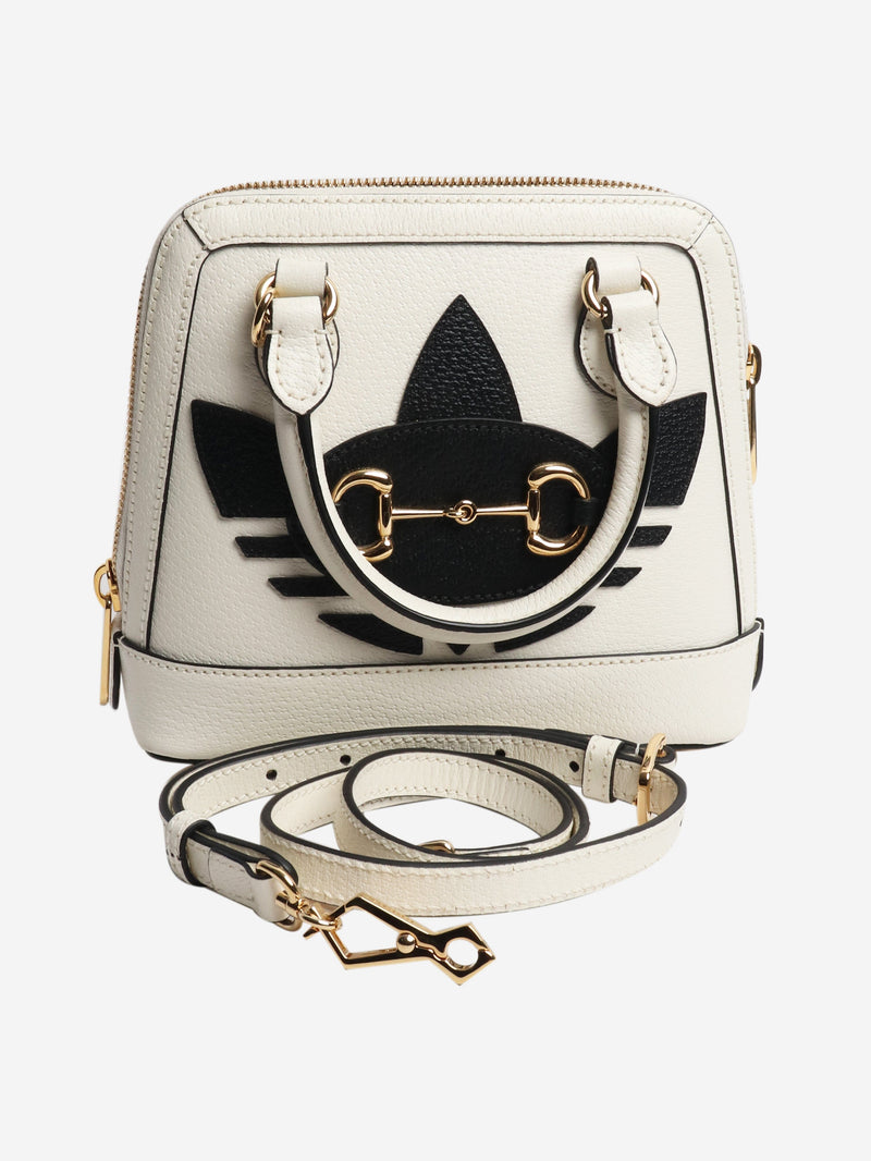 Black and white Horsebit 1955 top handle bag Top Handle Bags Gucci 