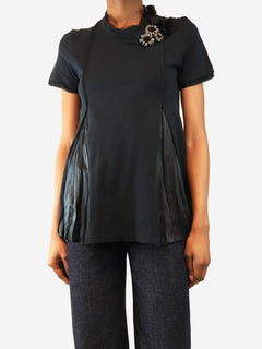 Deep navy embellished blouse - size S Tops Prada 