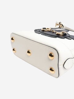 Black and white Horsebit 1955 top handle bag Top Handle Bags Gucci 