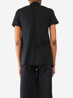 Deep navy embellished blouse - size S Tops Prada 