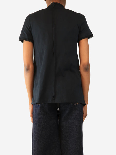 Deep navy embellished blouse - size S alternate image