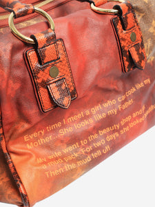 Louis Vuitton x Richard Prince Red and orange Man Crazy bag