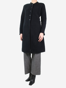 Dosa Black fleece coat - size UK 6