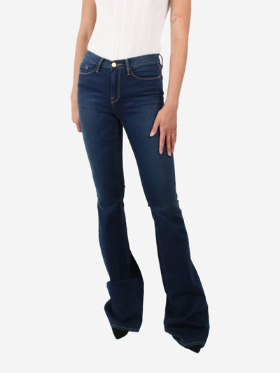 Blue high rise long flared jeans - W27 Trousers Frame