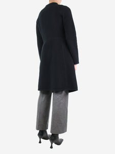Dosa Black fleece coat - size UK 6