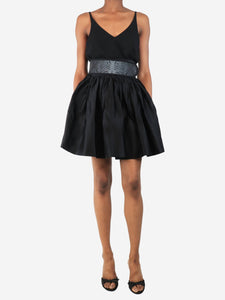 Christopher Kane Christopher Kane Black puffy satin skirt - size S