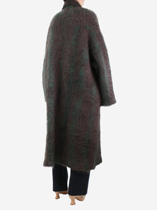 Boboutic Brown and green mohair blend coat - size M