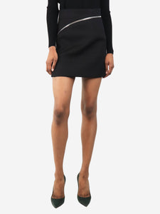 Alexander Wang Black zipped mini skirt - size UK 6