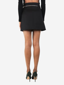 Alexander Wang Black zipped mini skirt - size UK 6
